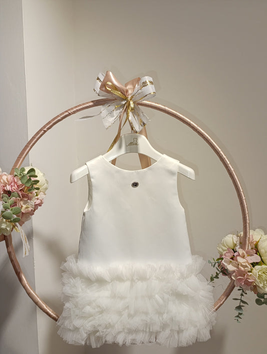 Abito cerimonia bianco Illiana