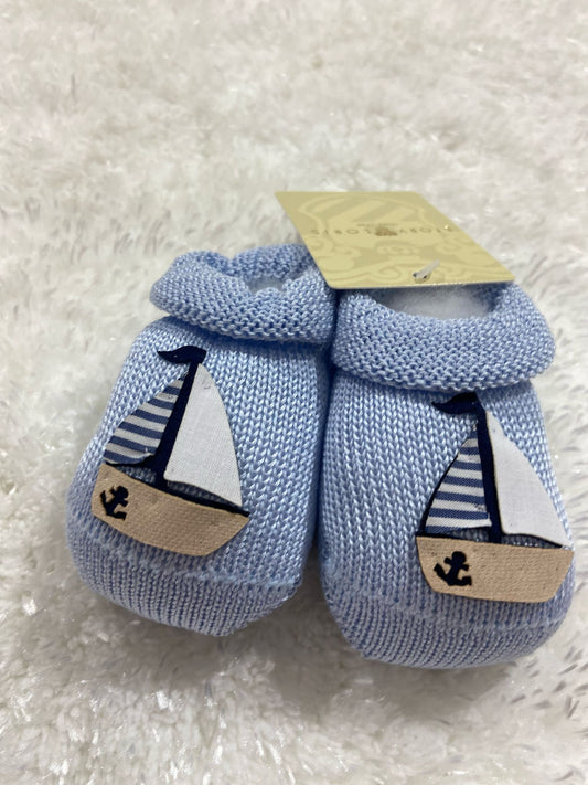 Scarpina di cotone Azzurra