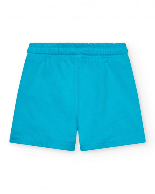 Bermuda per bambino blu con vita elastica Tuc Tuc