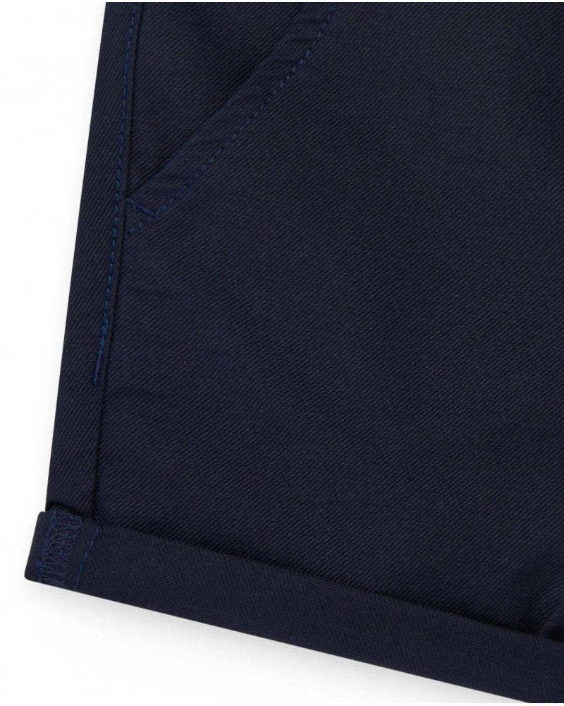 Bermuda blu navy per bambino con risvolto Tuc tuc