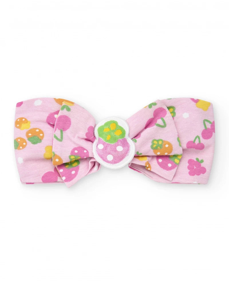Diadema di maglia per bambina color lilla con fiocco Tuc Tuc